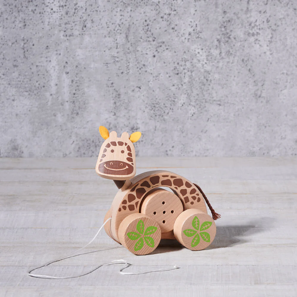 Birbaby Giraffe Pull Along Toy