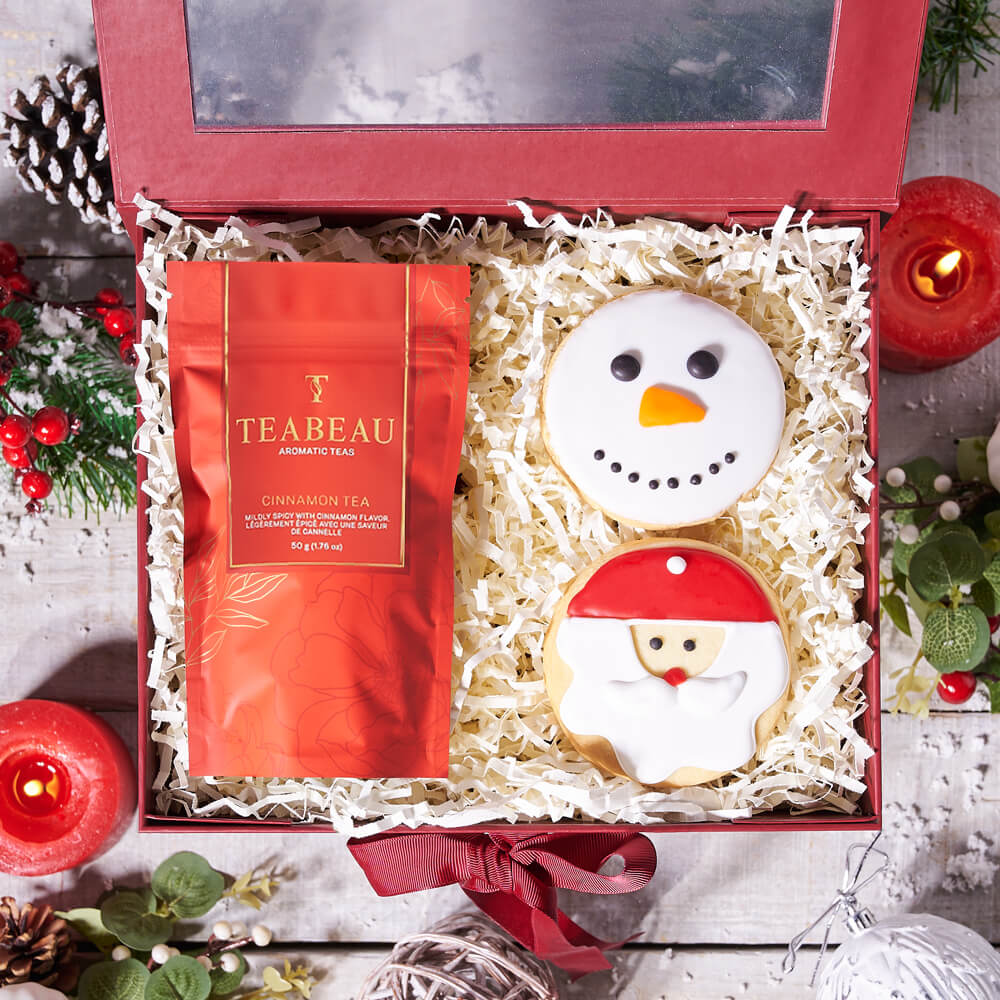 Christmas Holiday Tea & Cookie Gift Set