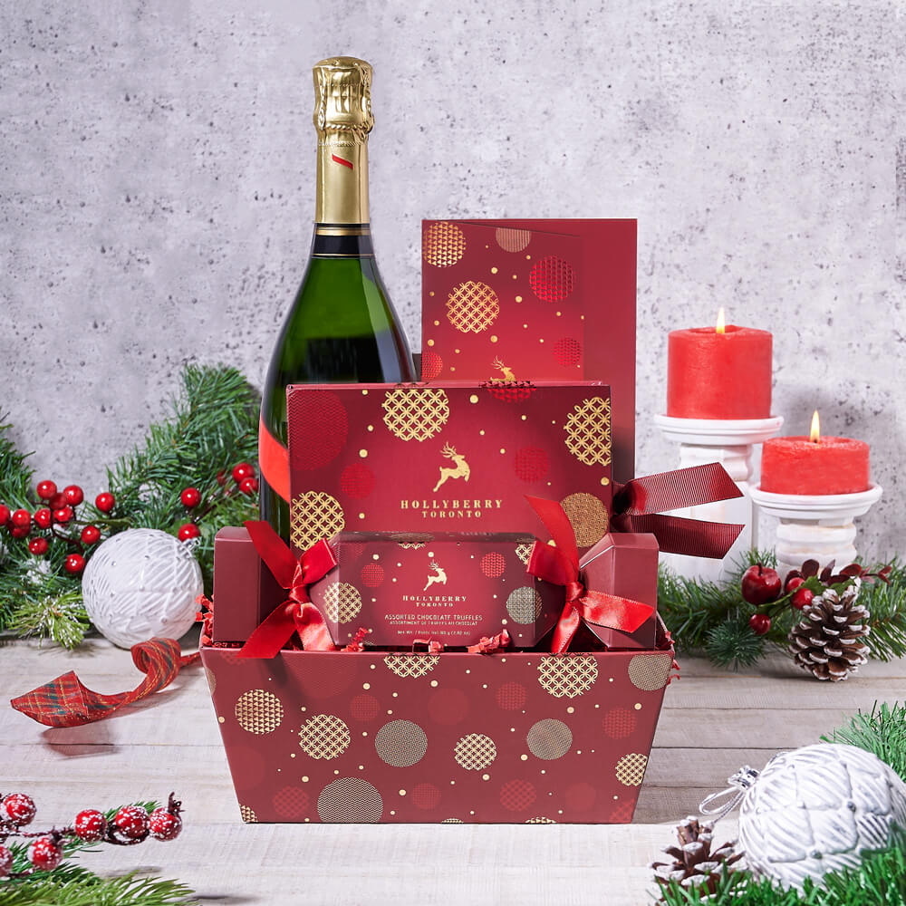 Dazzling Holiday Delights Sparkling Wine Gift