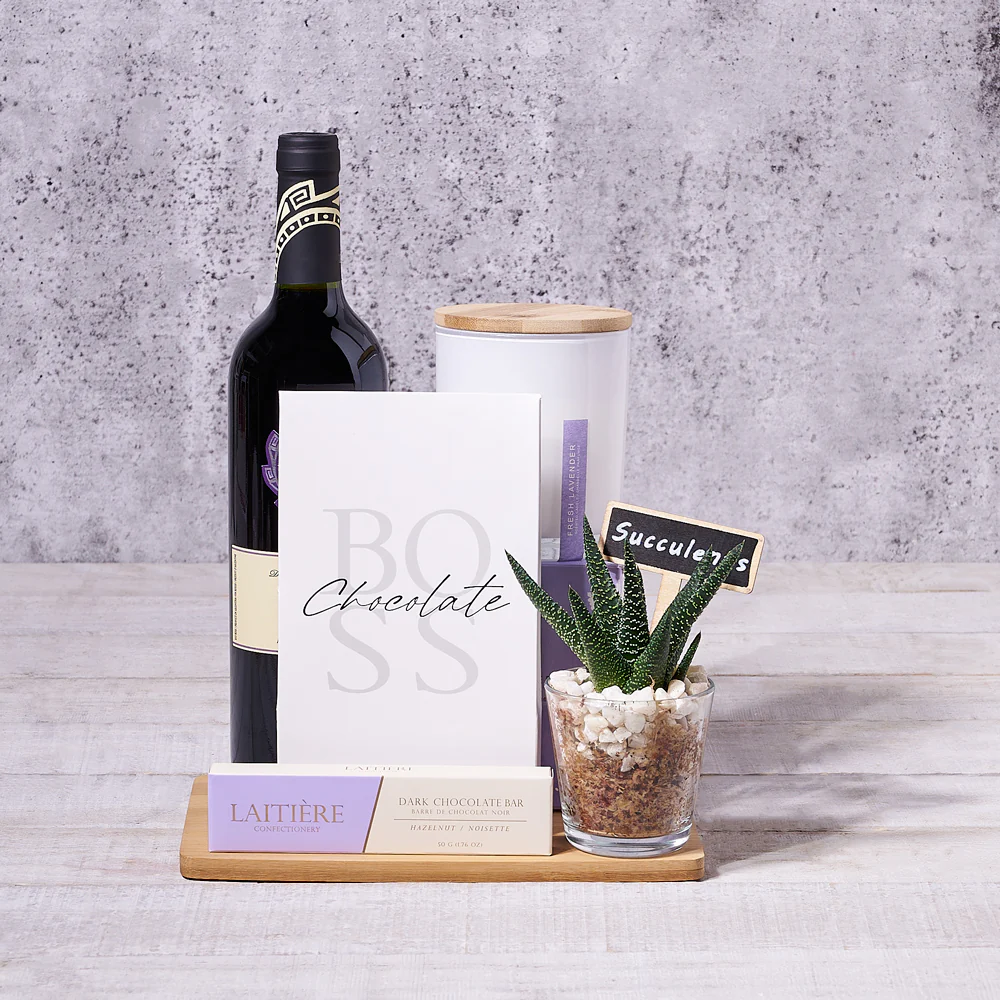Garden Poise Wine & Chocolate Gift Board
