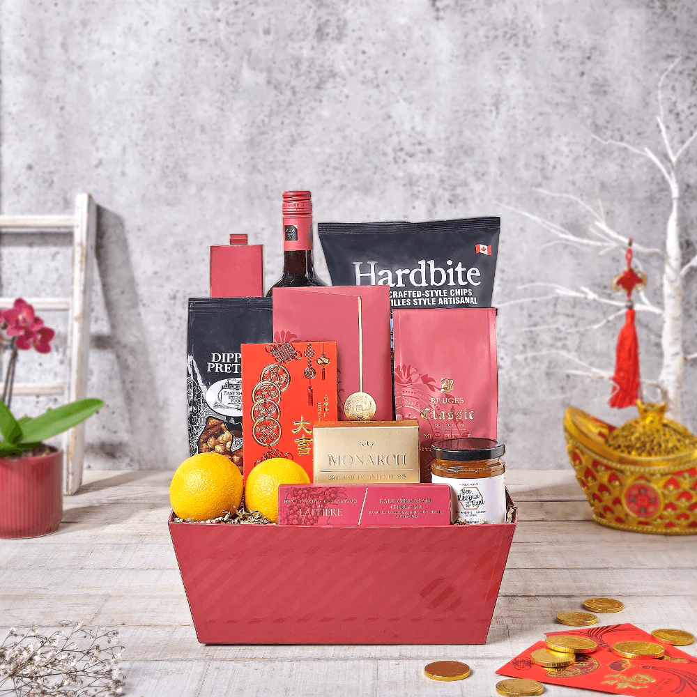 Good Fortune Wine Gift Basket