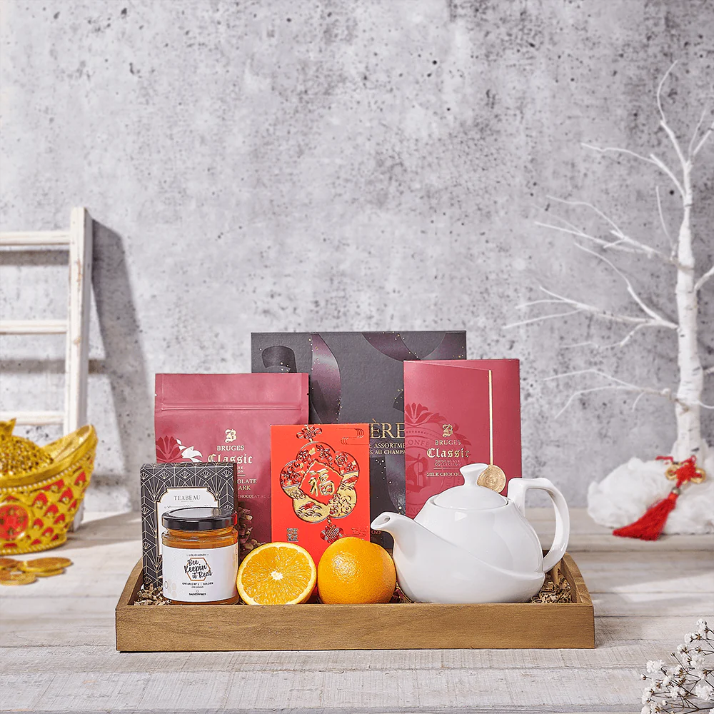Health & Wealth Lunar New Year Tea Tray