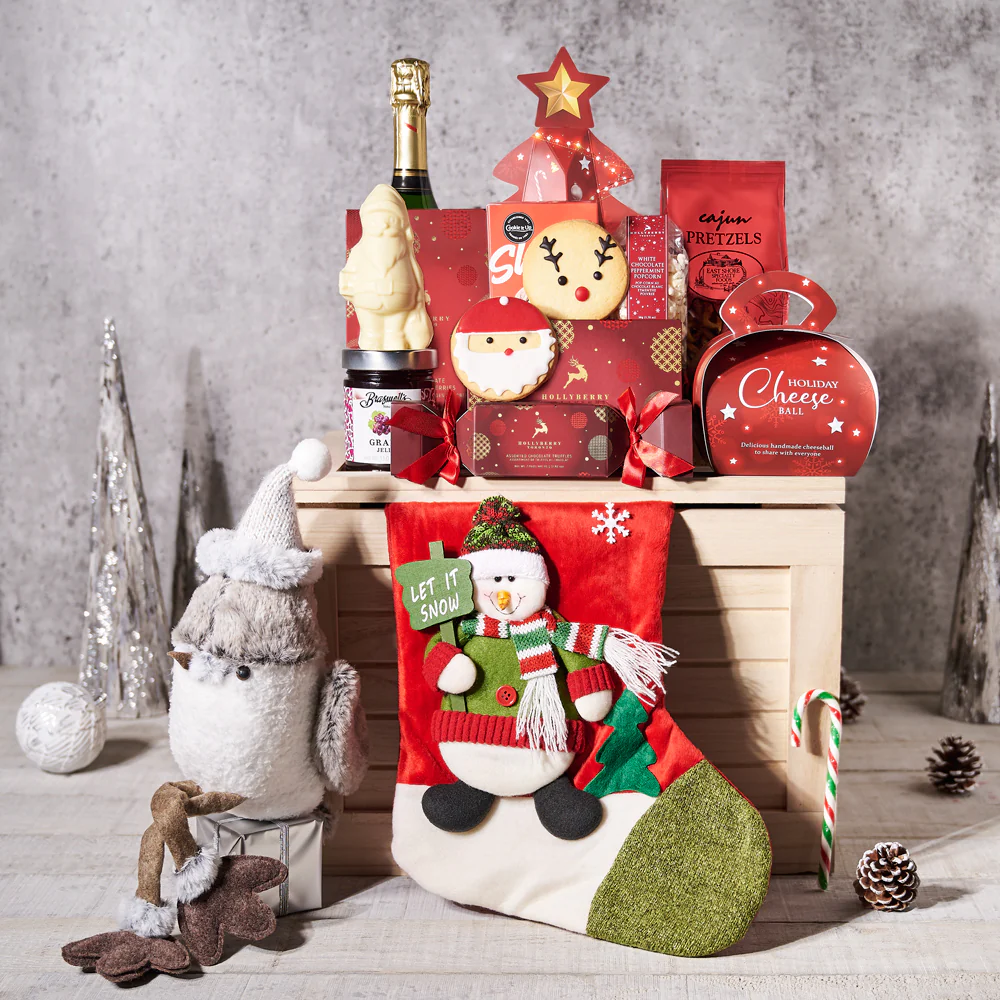 Holly Jolly Sparkling Joy Gift Crate