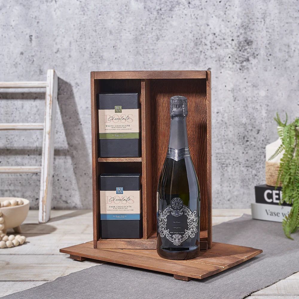 Kosher Champagne & Artisan Chocolate Gift Box