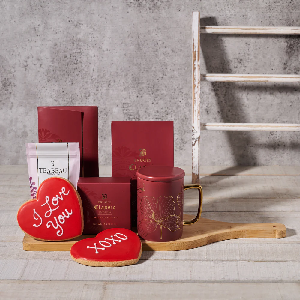 Love at First Sip Valentine's Day Gift Basket