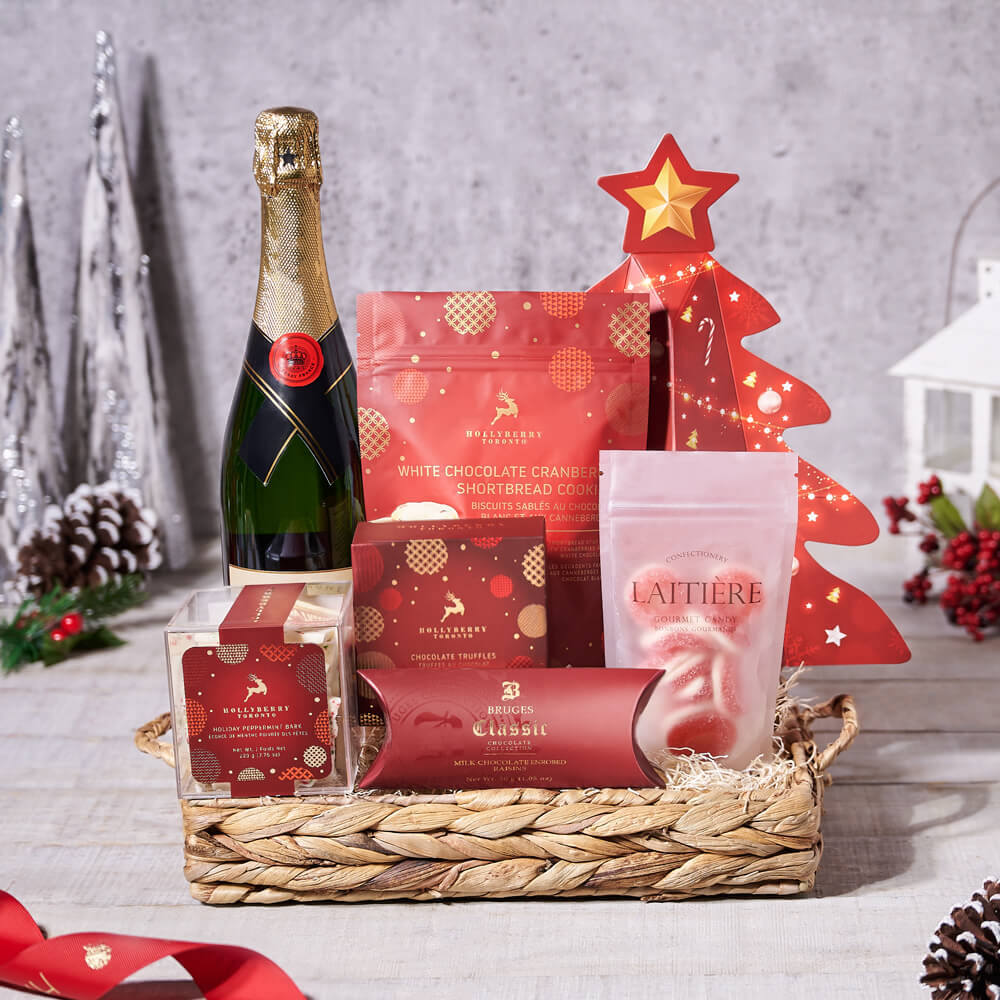 Luminous Yuletide Champagne Selection