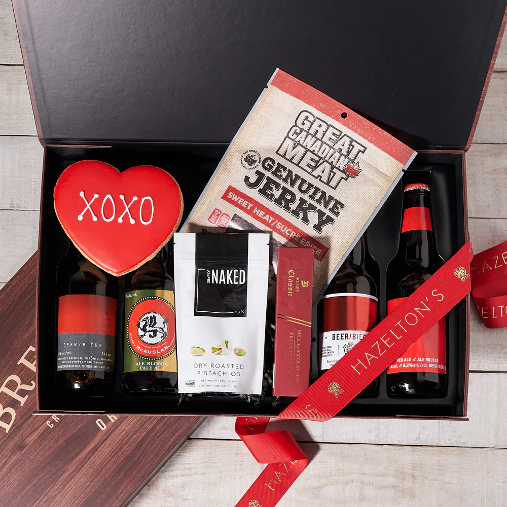 Romantic Beer & Sweets Gift Box