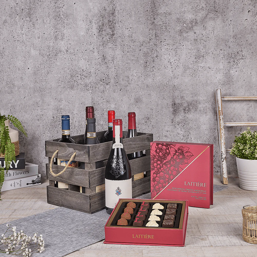 Stunning Wine Crate - Vintage Premium Wines