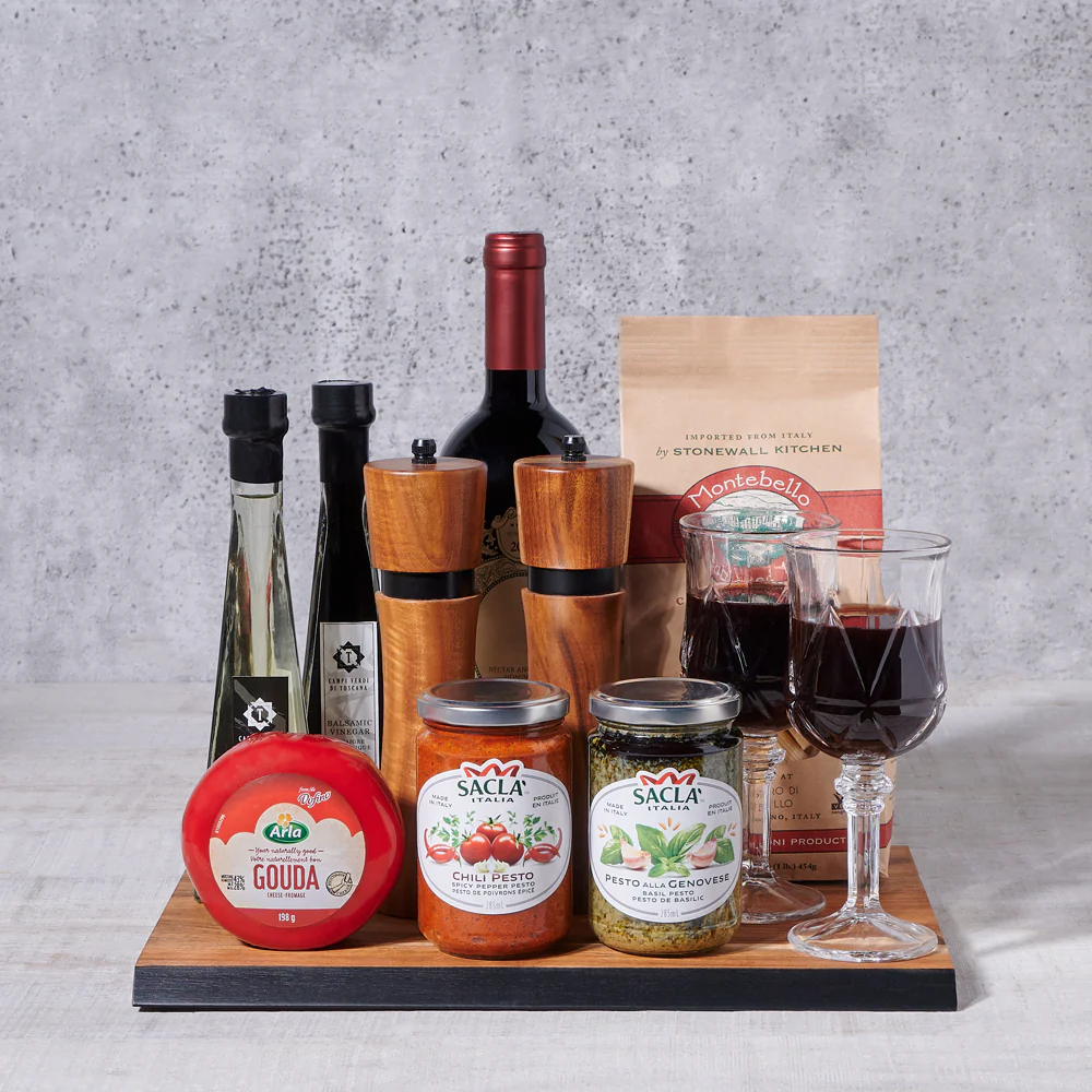 The Italian Countryside Pasta & Wine Gift Board
