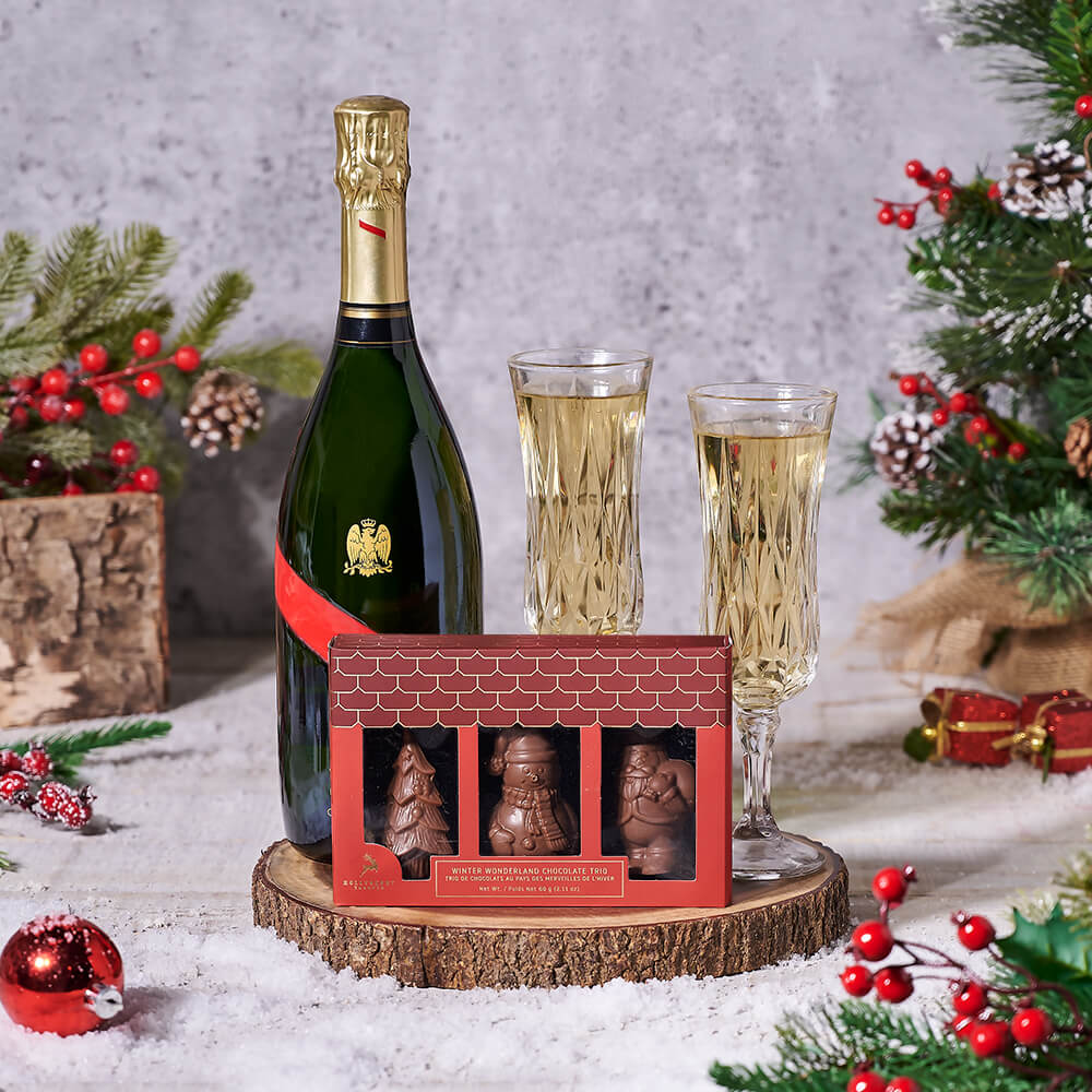 The Sparkle of Christmas with Champagne & Chocolate