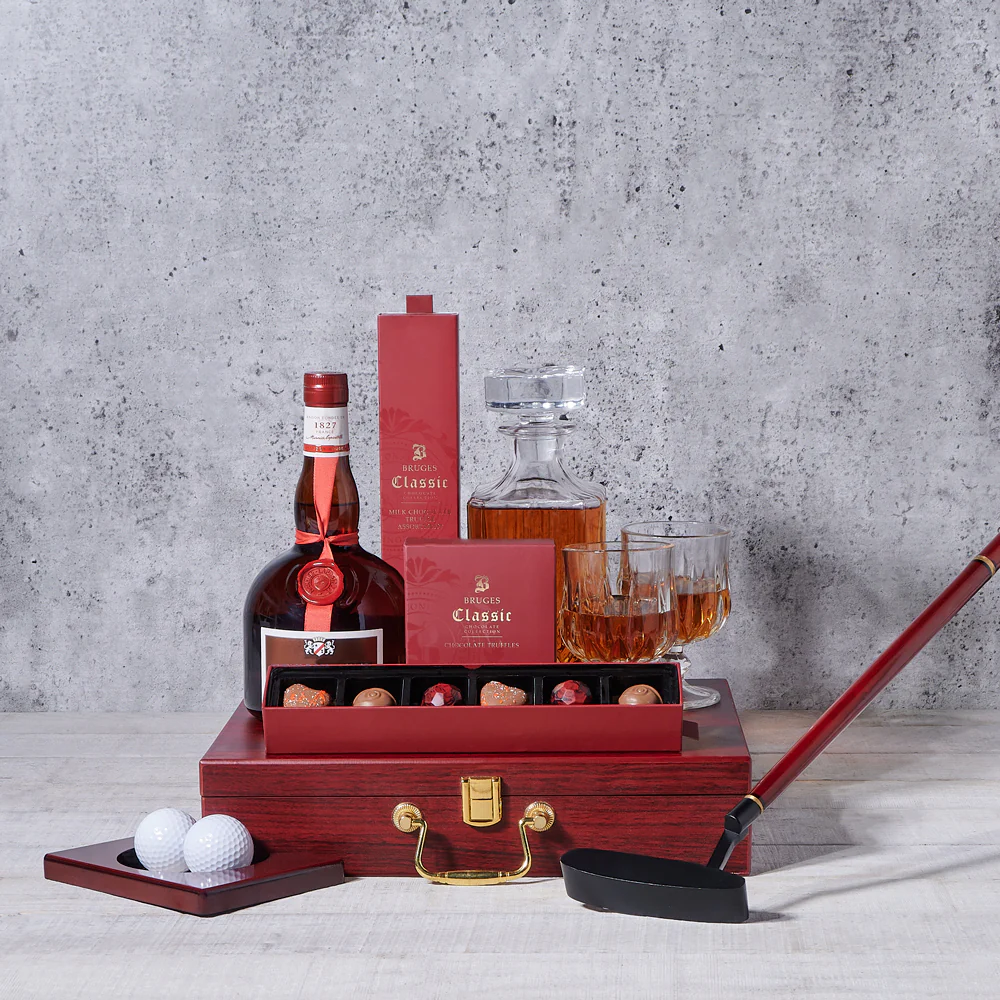 The Tee-Time Golf & Liquor Gift Set