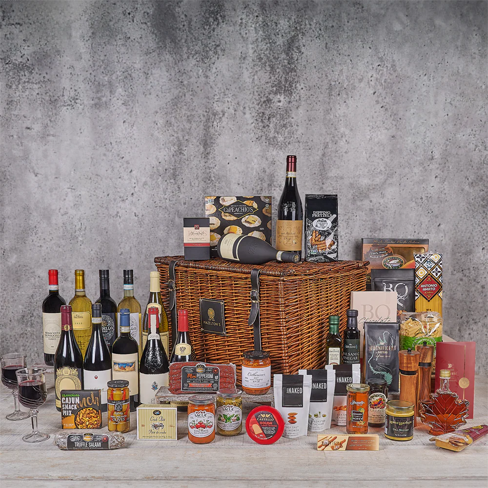 Unrivaled Wine Gift Basket - Premium Wines