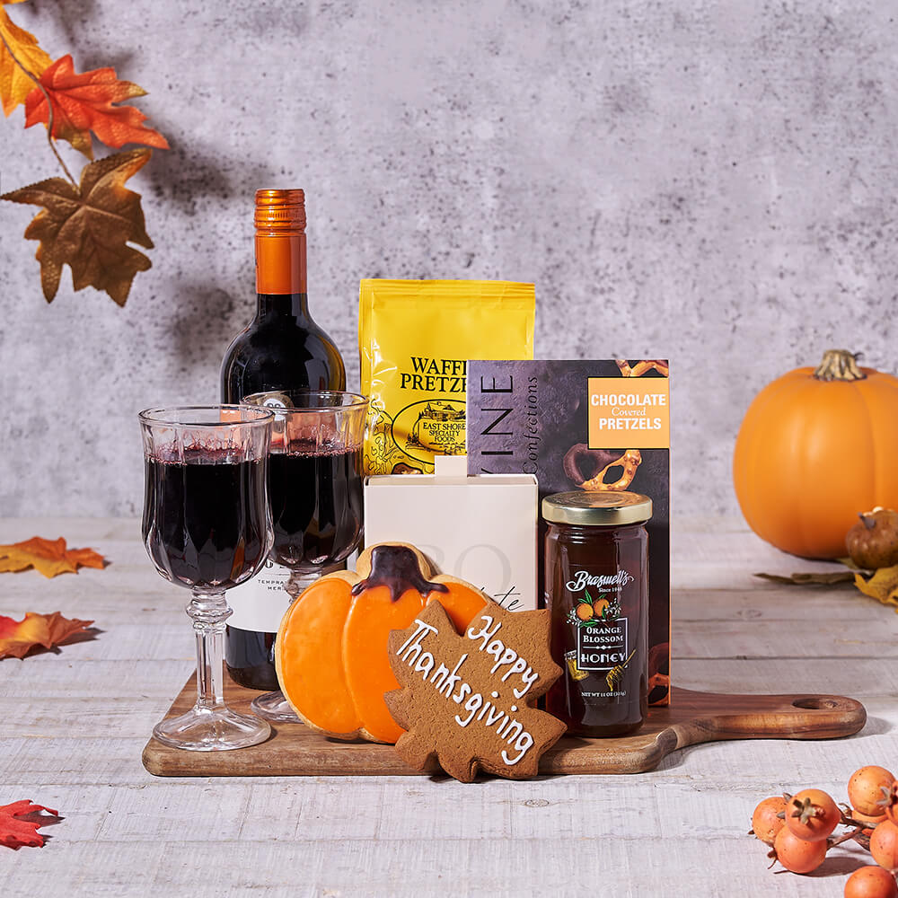 Warmth of Thanksgiving Wine & Gourmet Gift Board