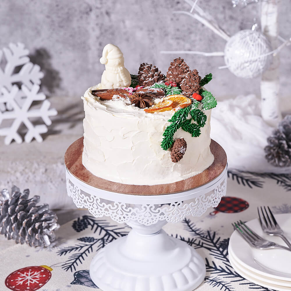Winter Forest Celebration Cake