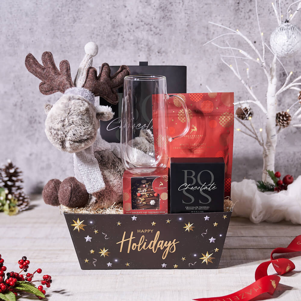 Winter’s Night Chocolate & Plush Gift Tray
